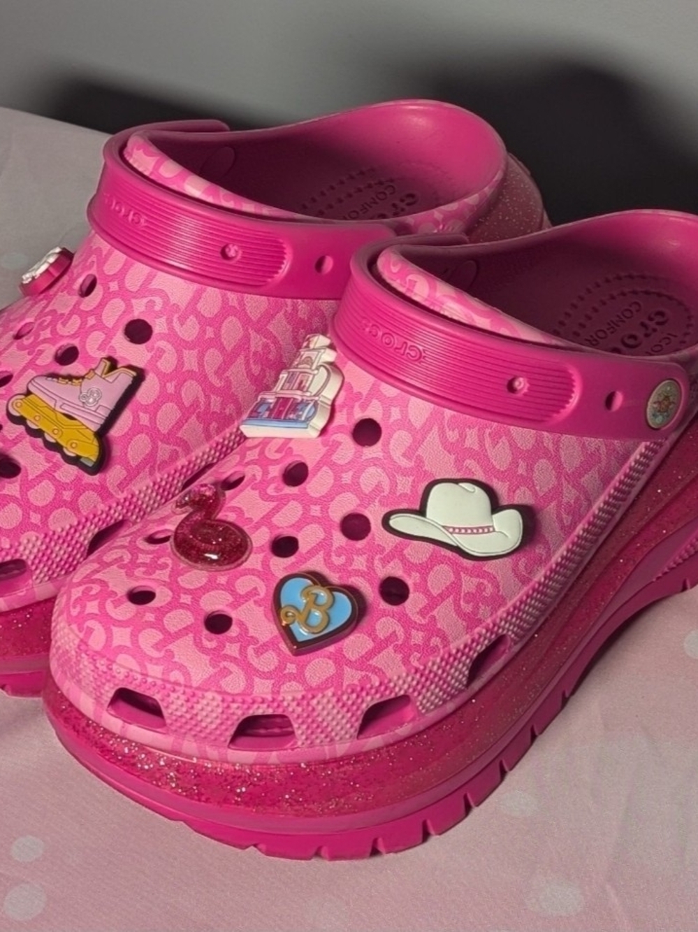 CROCS Hot Pink, BARBIE Platform